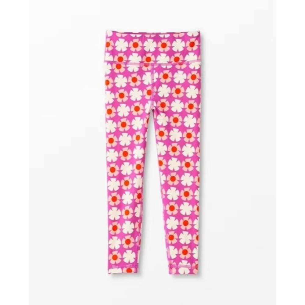 NWOT Hanna Andersson Active Print MadeToStretch Leggings, Flower Print, Size 3T